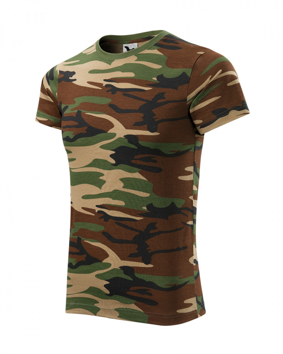 Levně ESHOP - Tričko Camouflage 144 - Camouflage brown