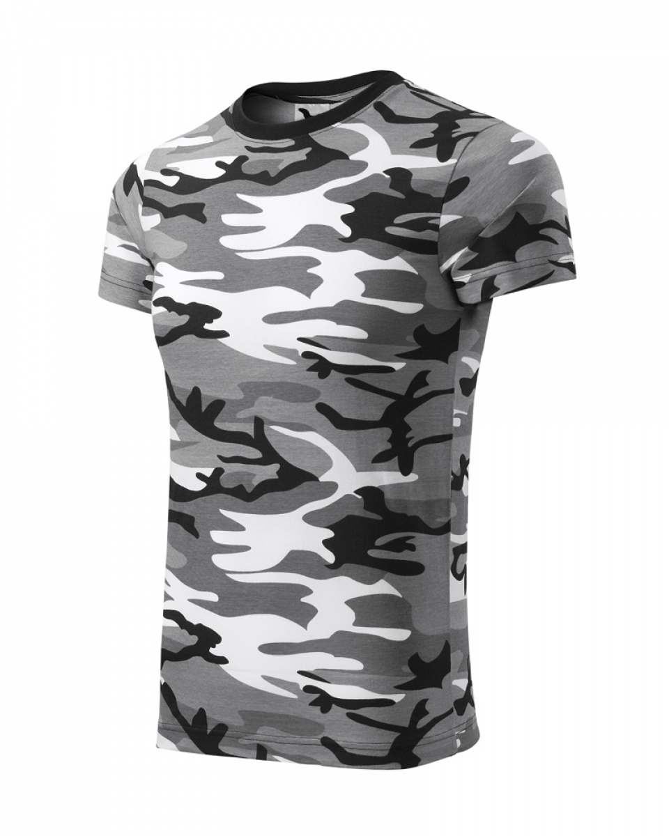 Levně ESHOP - Tričko Camouflage 144 - Camouflage gray