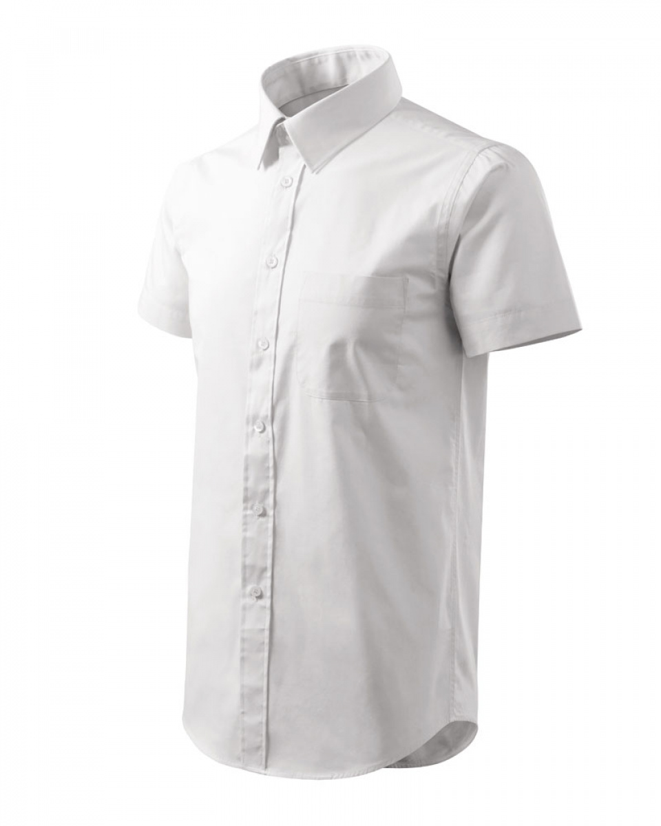 Levně ESHOP - Košile pánská Shirt short sleeve 207 - bílá