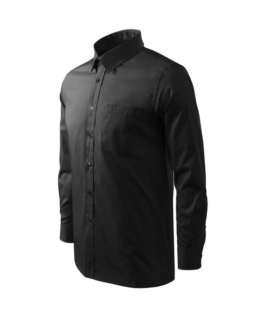 Levně ESHOP - Košile pánská Shirt Long Sleeve 209 - černá