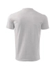 Unisexové tričko HEAVY NEW - světle šedý melír