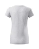 Dámské tričko BASIC - světle šedý melír