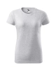 Dámské tričko BASIC - světle šedý melír