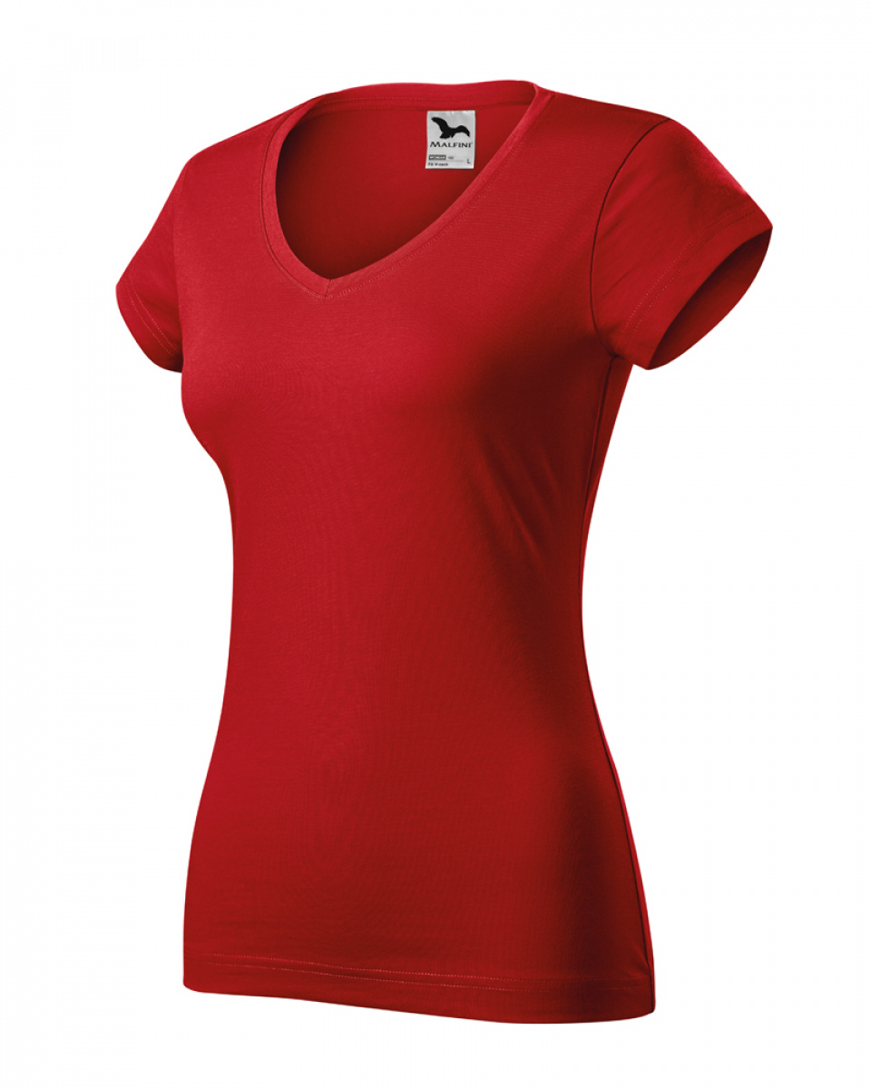 Product detail of Tričko dámské FIT V-NECK 162 - XS-XXL - červená