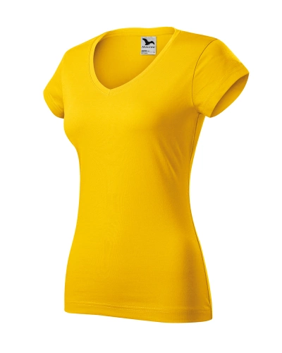 Tričko dámské FIT V-NECK 162, žlutá
