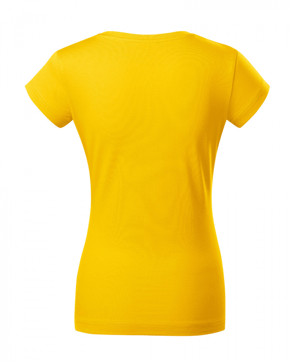 Tričko dámské FIT V-NECK 162 - XS-XXL - žlutá - thumb (2)