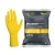 Latexové rukavice ECONOMY, 1 pár, žluté